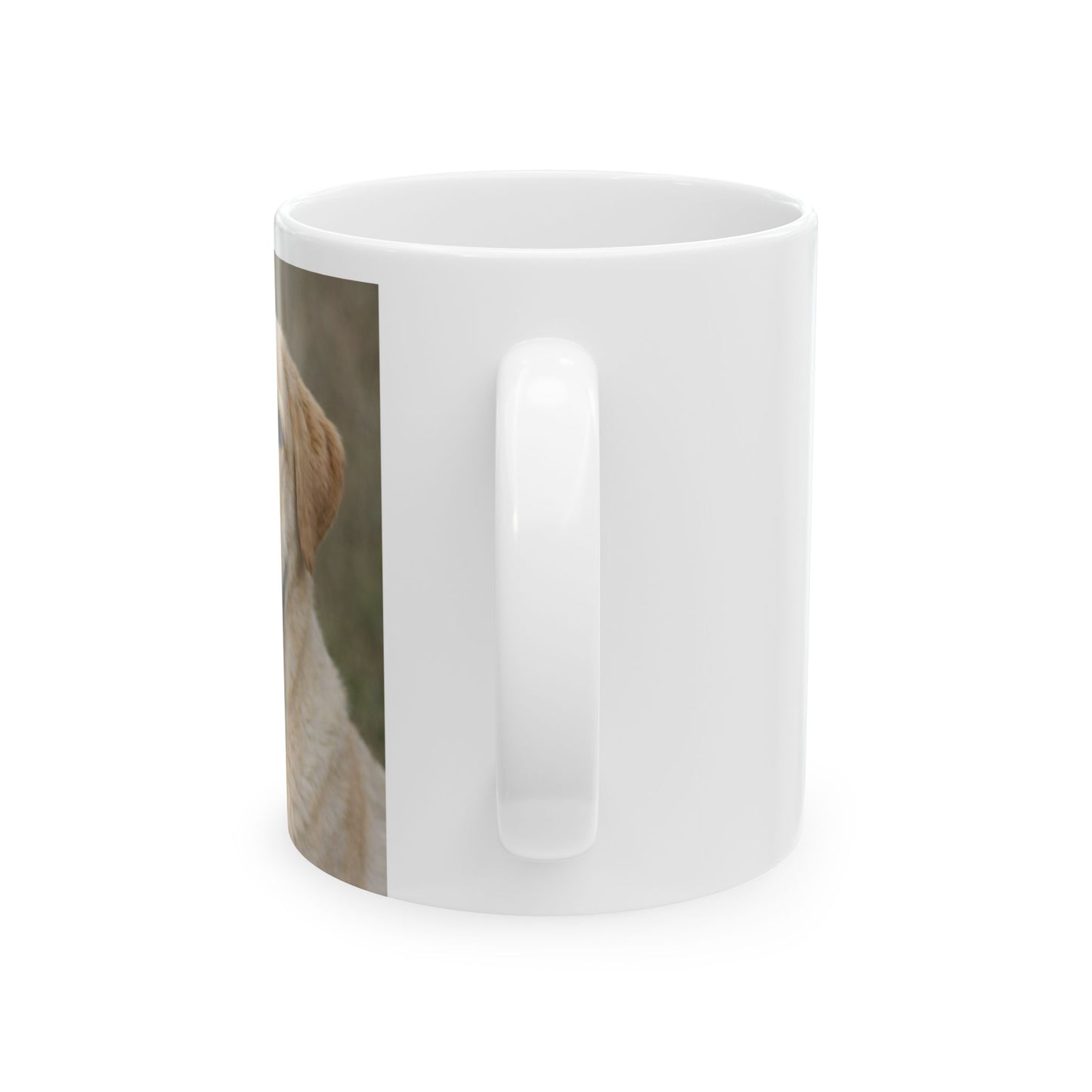Yellow Lab Photo Mug — Dog Lover Ceramic Coffee Cup (11oz)