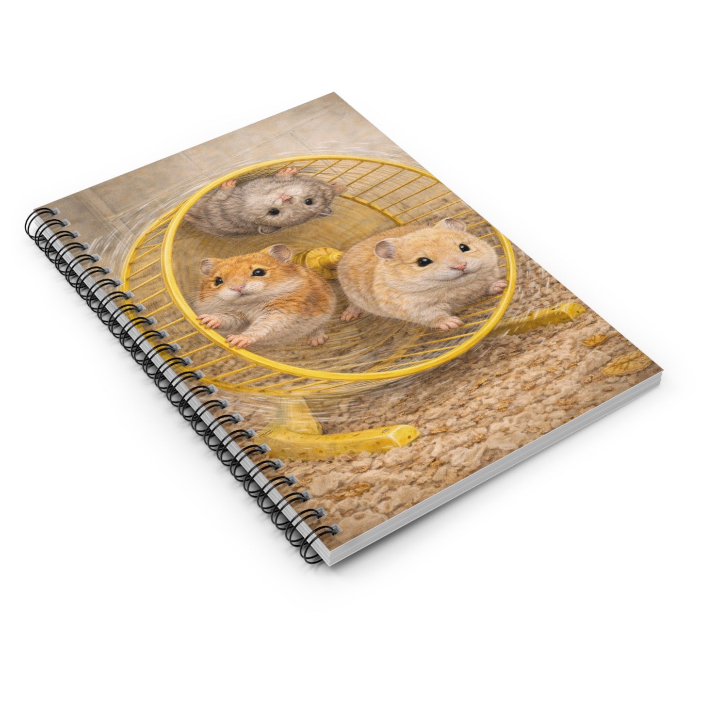 Hamster Trio Spiral Notebook — Cute Pet Notebook, Ruled Journal for Kids & Animal Lovers