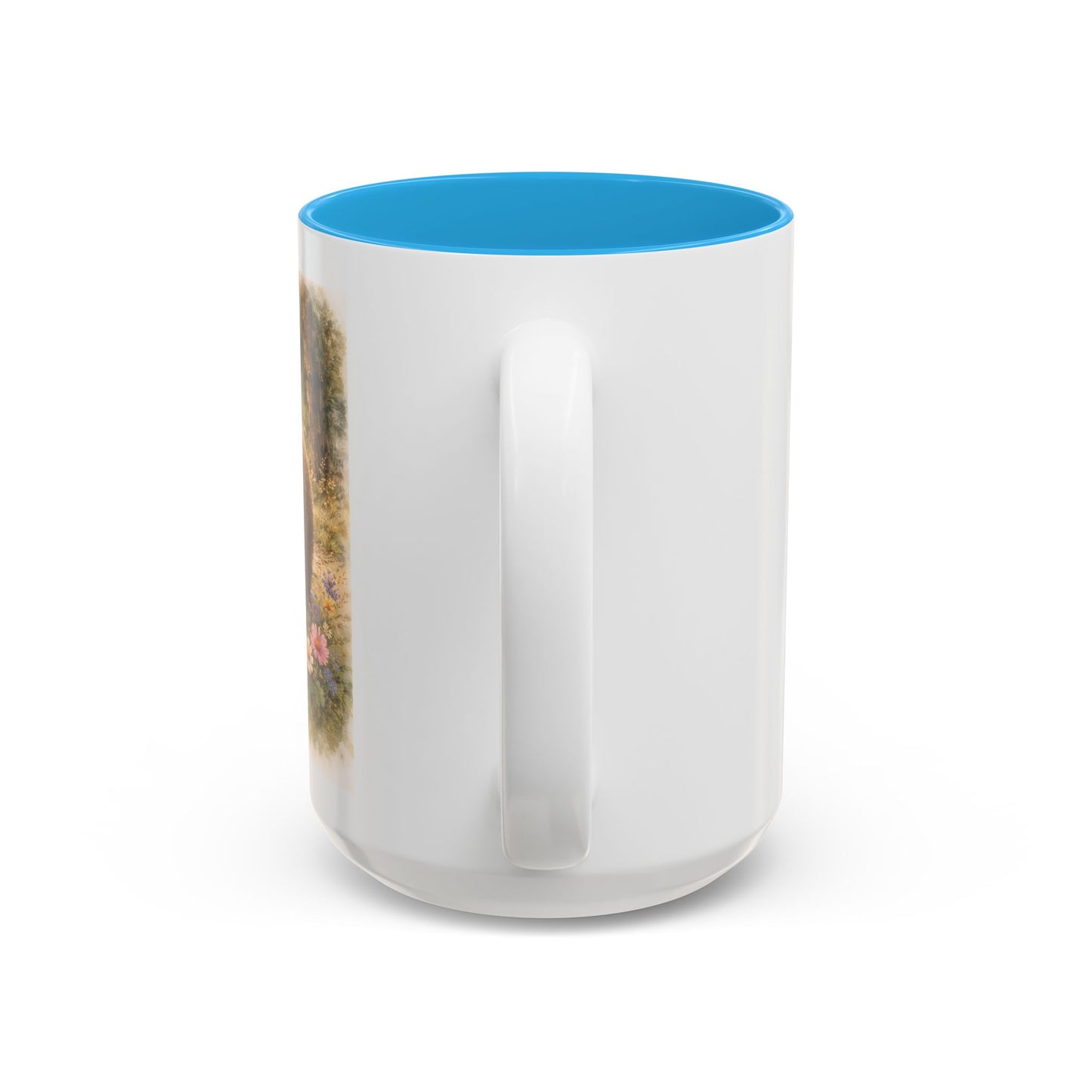 Woodland Bear Forest Mug — Rustic Nature Coffee Cup with Mushrooms