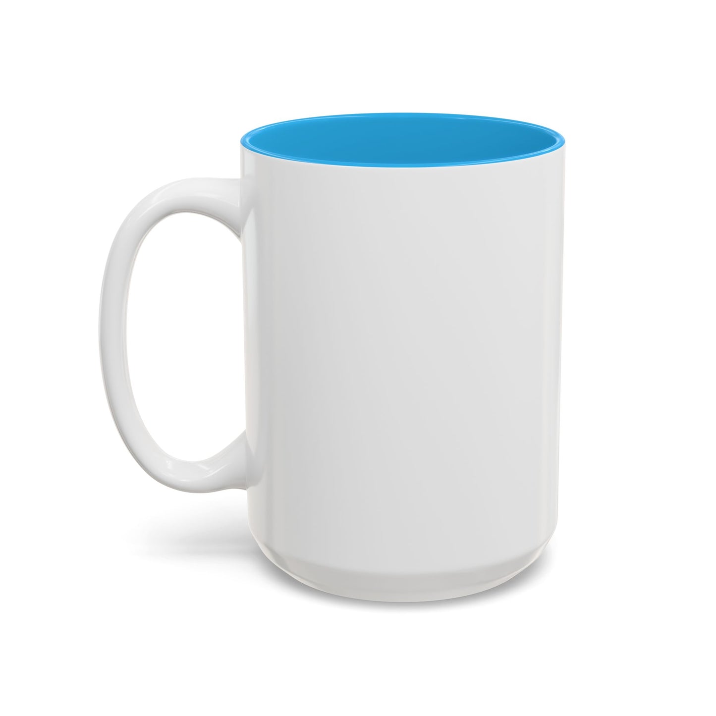 Ceramic Accent Mug — Enchanted Forest Fox Mushrooms Art (Two-Tone, 15oz)