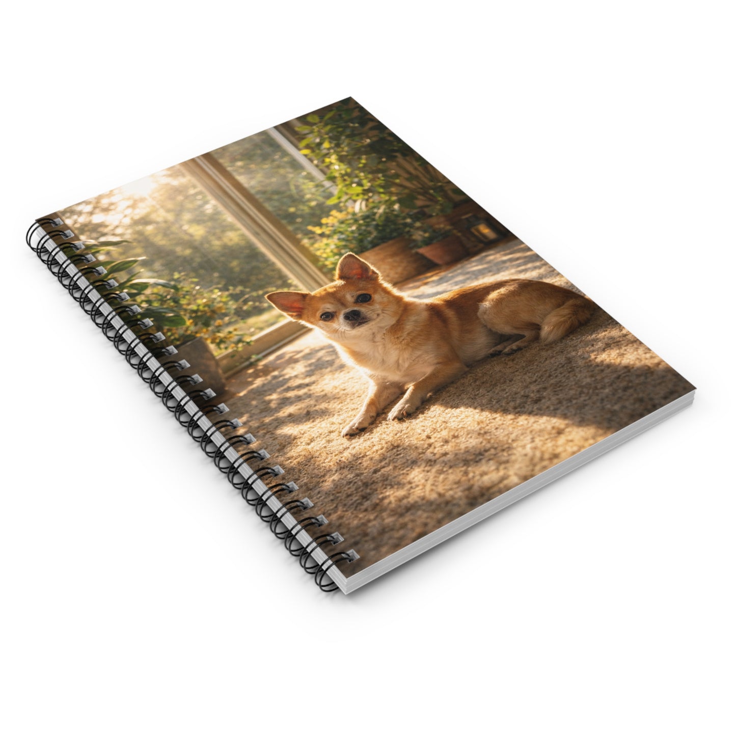 Chihuahua Sunbeam Spiral Notebook — Ruled Lined Journal for Dog Lovers