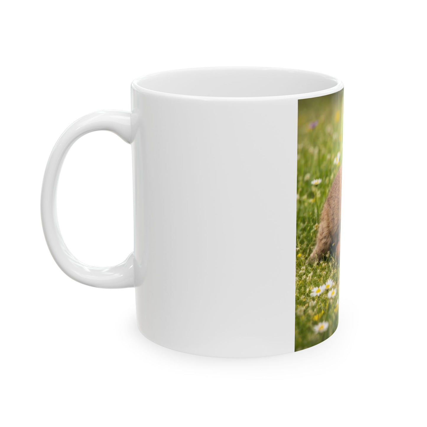 Capybara Pups Mug | Cute Wildlife Photo Ceramic Mug