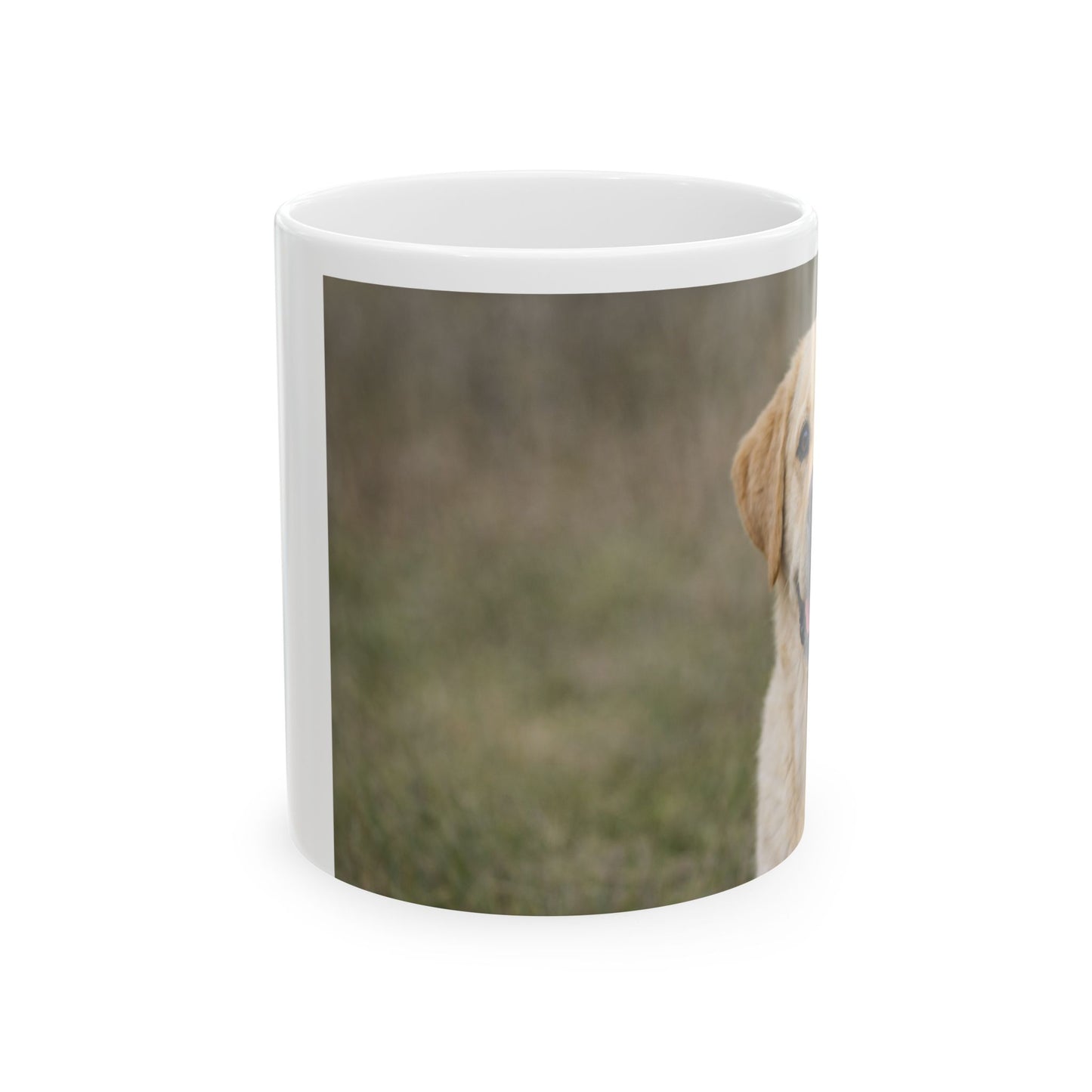 Yellow Lab Photo Mug — Dog Lover Ceramic Coffee Cup (11oz)