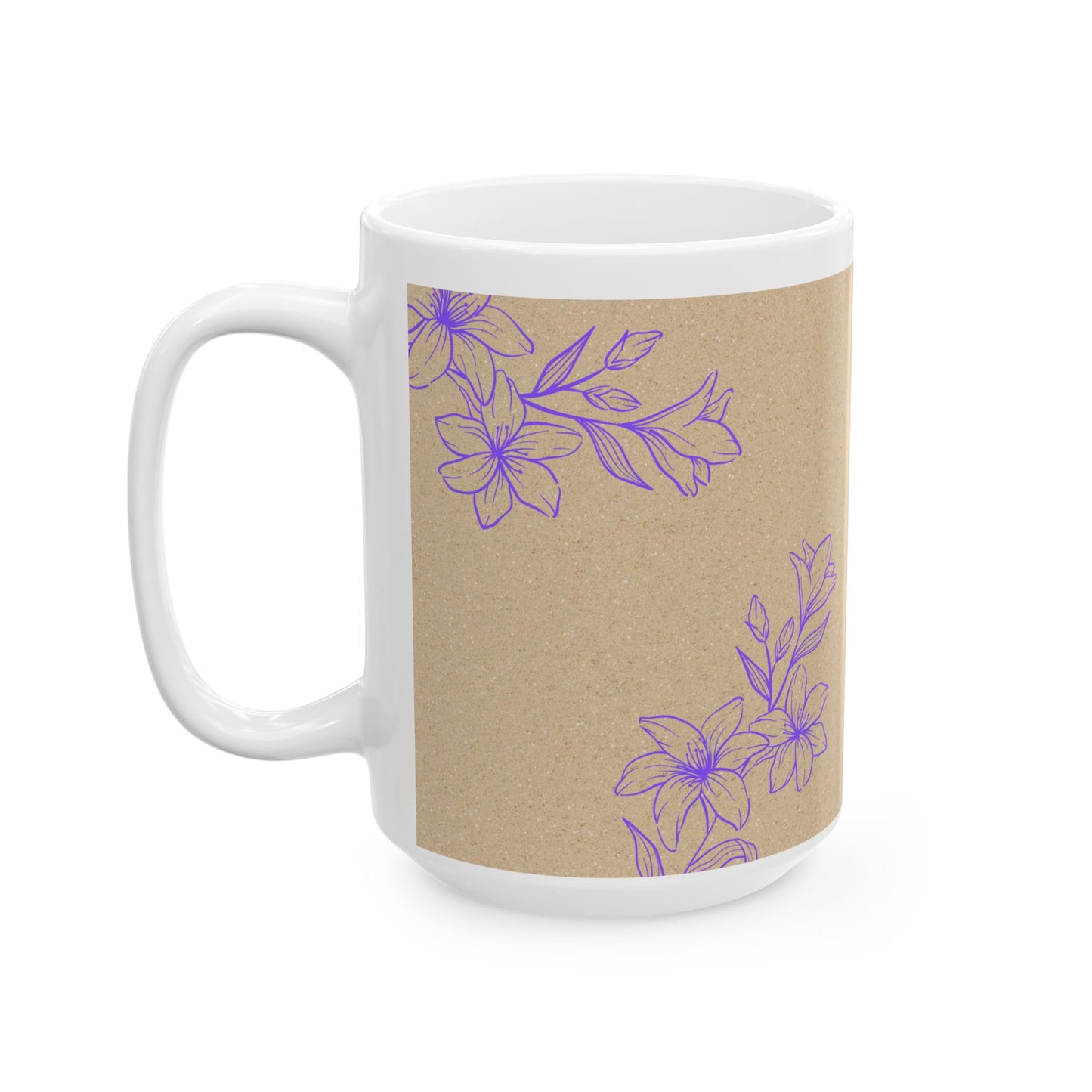 My Pets are My People - Floral Pet Lover Ceramic Mug (15oz)