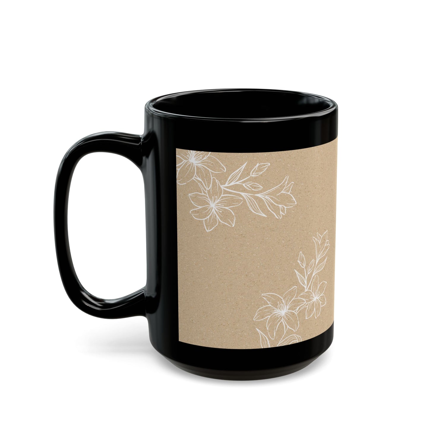 My Pets Are My People Black Mug — Cute Minimalist Pet Lovers Coffee Cup (15oz)